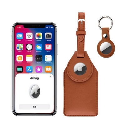 Luggage Tag + KEYCHAIN w/ Air tag Holder KIT